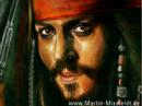 Captain JACK SPARROW - speed painting by Martin Missfeldt